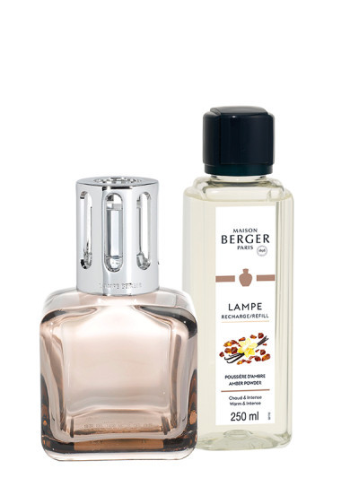 Coffret Lampe Berger Glaçon Nude & parfum Poussière d'Ambre | MAISON BERGER
