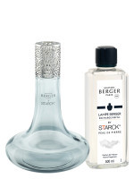 Coffret Lampe Berger by Starck Grise & parfum Peau de Pierre | MAISON BERGER