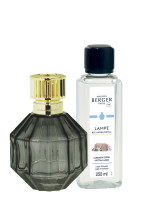 Coffret Lampe Berger Facette Noire & parfum Caresse de Coton | MAISON BERGER