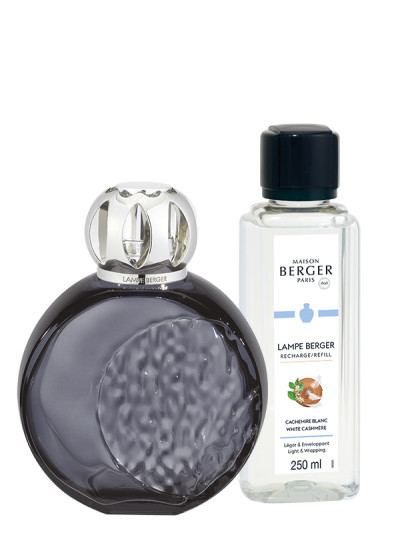 Coffret Lampe Berger Astral Grise & parfum Cachemire Blanc | MAISON BERGER
