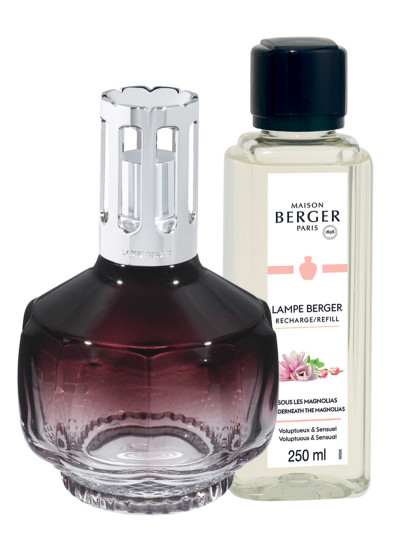 Coffret Lampe Berger Molécule Prune & parfum Sous les Magnolias | MAISON BERGER