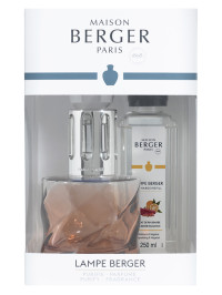 Coffret Lampe Berger Spirale Rose ambrée & parfum Eclat de Rhubarbe | MAISON BERGER