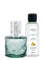 Coffret Lampe Berger Dolce verte & parfum Zeste d'Orange verte | MAISON BERGER