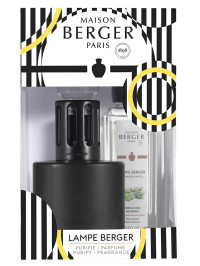 Set Lampe Berger Illusion Schwarz & Duft Unberührte Landschaft | MAISON BERGER