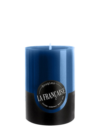 Bougie cylindrique 50H Bleu | LA FRANçAISE
