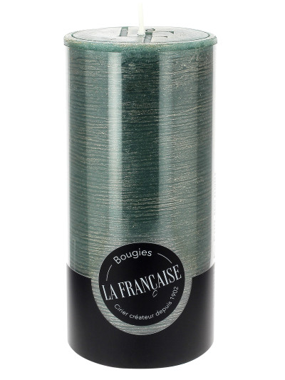 Bougie cylindrique 75H Vert Boisé | LA FRANçAISE