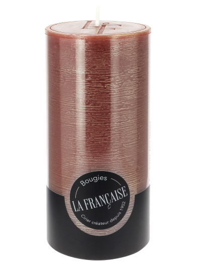 Bougie cylindrique 75H Rouge Noël | LA FRANçAISE