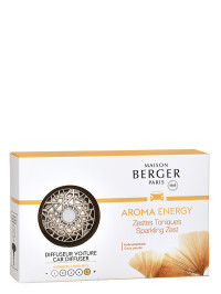 Diffuseur de voiture Aroma Energy - Zestes toniques | MAISON BERGER