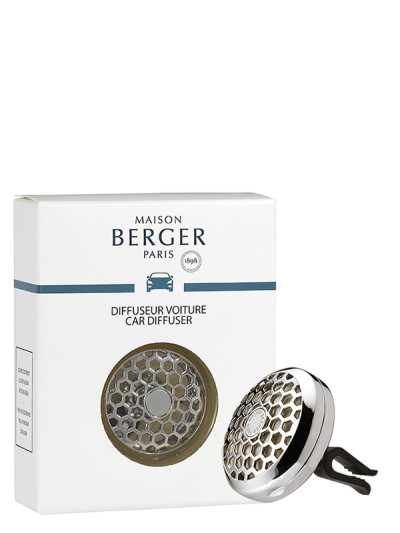 Pince Diffuseur voiture Honey Comb - Chrome | MAISON BERGER