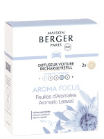 Recharges Diffuseur voiture Aroma Focus - Feuilles d'Aromates | MAISON BERGER