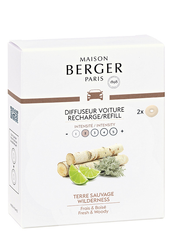 MAISON BERGER  Recharges Diffuseur voiture Terre Sauvage