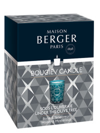 Bougie parfumée Géode Bleue - Sous l'Oliveraie | MAISON BERGER