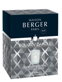 Bougie parfumée Géode givrée - Caresse de Coton | MAISON BERGER