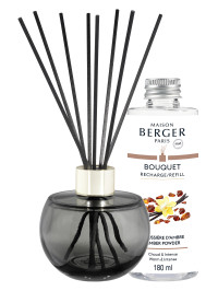 Bouquet parfumé Holly Gris Mousse - Poussière d'Ambre | MAISON BERGER