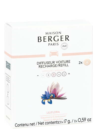 Recharges Diffuseur voiture Liliflora | MAISON BERGER