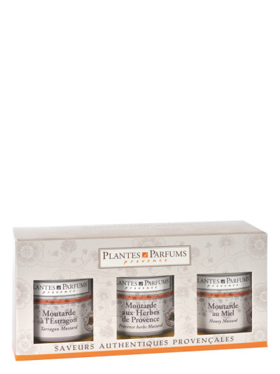 Trio de Moutardes Herbes de Provence, Piment d'Espelette, Lavande | PLANTES & PARFUMS