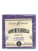 Savon de Marseille cube Lavande 400g | PLANTES & PARFUMS Savon de Marseille cube Lavande 400g | PLANTES & PARFUMS
