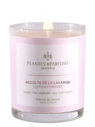 Bougie parfumée Récolte de la Lavande 180g | PLANTES & PARFUMS