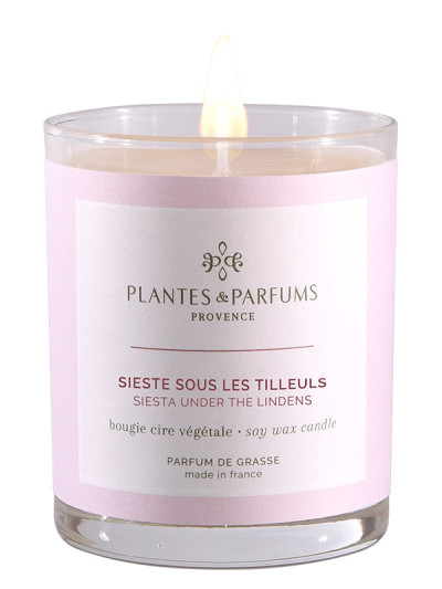 Bougie parfumée Sieste sous les Tilleuls 180g | PLANTES & PARFUMS