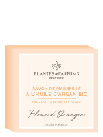 Savon de Marseille à l'huile d'Argan 100g Fleur d'Oranger | PLANTES & PARFUMS