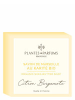 Marseilleseife mit Karité 100g Zitrone Bergamotte | PLANTES & PARFUMS