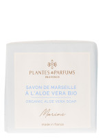 Savon de Marseille à l'Aloé Vera 100g Marine | PLANTES & PARFUMS