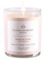 Bougie parfumée Pêche de Vigne 180g | PLANTES & PARFUMS