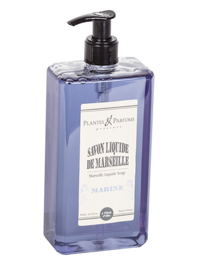 Savon liquide de Marseille Marine 500ml | PLANTES & PARFUMS