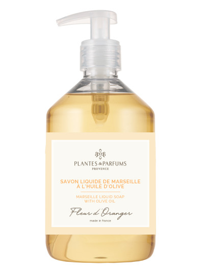 Flüssige Marseilleseife mit Orangenblütenduft 500ml | PLANTES & PARFUMS