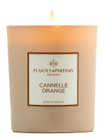 Bougie parfumée Cannelle Orange 180g | PLANTES & PARFUMS