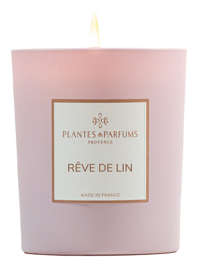 Bougie parfumée Rêve de Lin 180g | PLANTES & PARFUMS