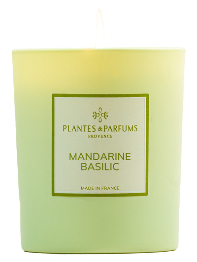 Duftkerze Mandarine Basilikum 180g | PLANTES & PARFUMS