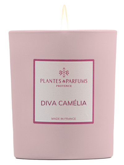 Pflanzliche Duftkerze Diva Camelia 180g | PLANTES & PARFUMS