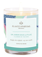 Bougie parfumée Un Jardin sous la Pluie 180g | PLANTES & PARFUMS Bougie parfumée Un Jardin sous la Pluie 180g | PLANTES & PARFUMS