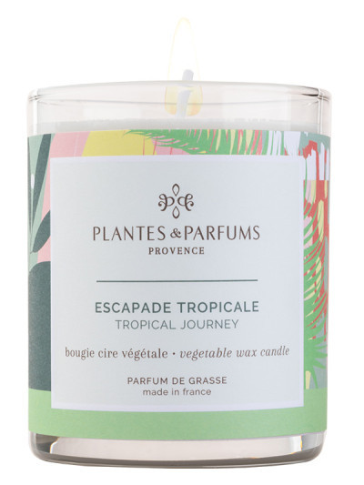 Bougie parfumée Escapade Tropicale 180g | PLANTES & PARFUMS