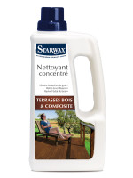 Nettoyant concentré terrasse bois et bois composite 1L | STARWAX