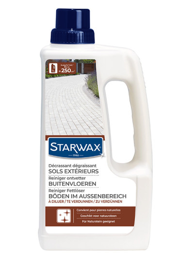 Décrassant dégraissant sols extérieurs 1L | STARWAX
