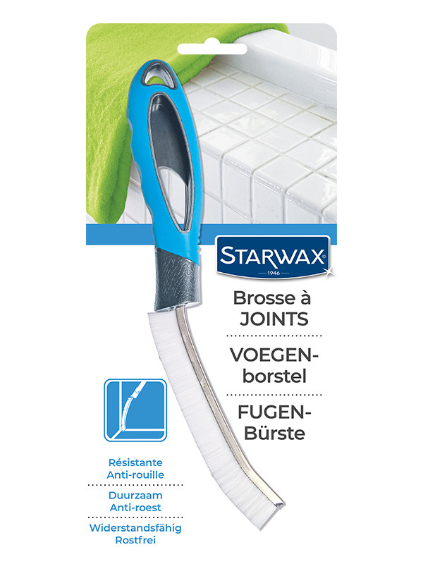STARWAX Brosse à Joints - 1x - Idéale pour Récurer les Joints de