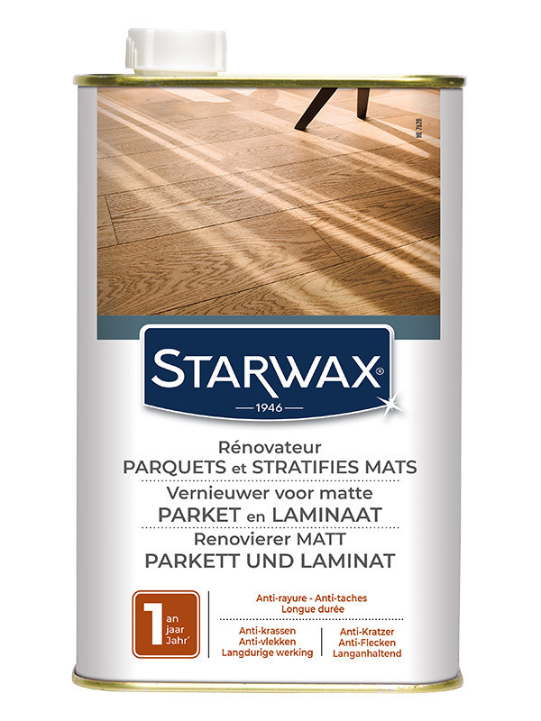 STARWAX, Rénovateur Parquets et Stratifiés mats 900ml, Starwax